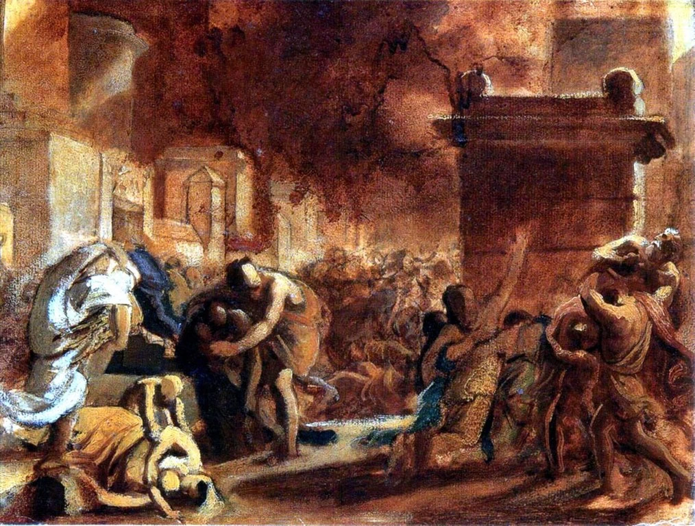 L'ultimo giorno di Pompei - studio